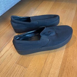 Karl Lagerfeld black slip-ons